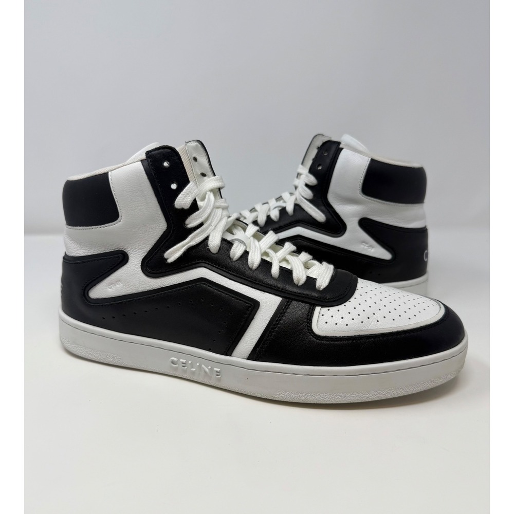Celine CT-01 Z Trainer High Top White/Black Size 11 US 44 EU